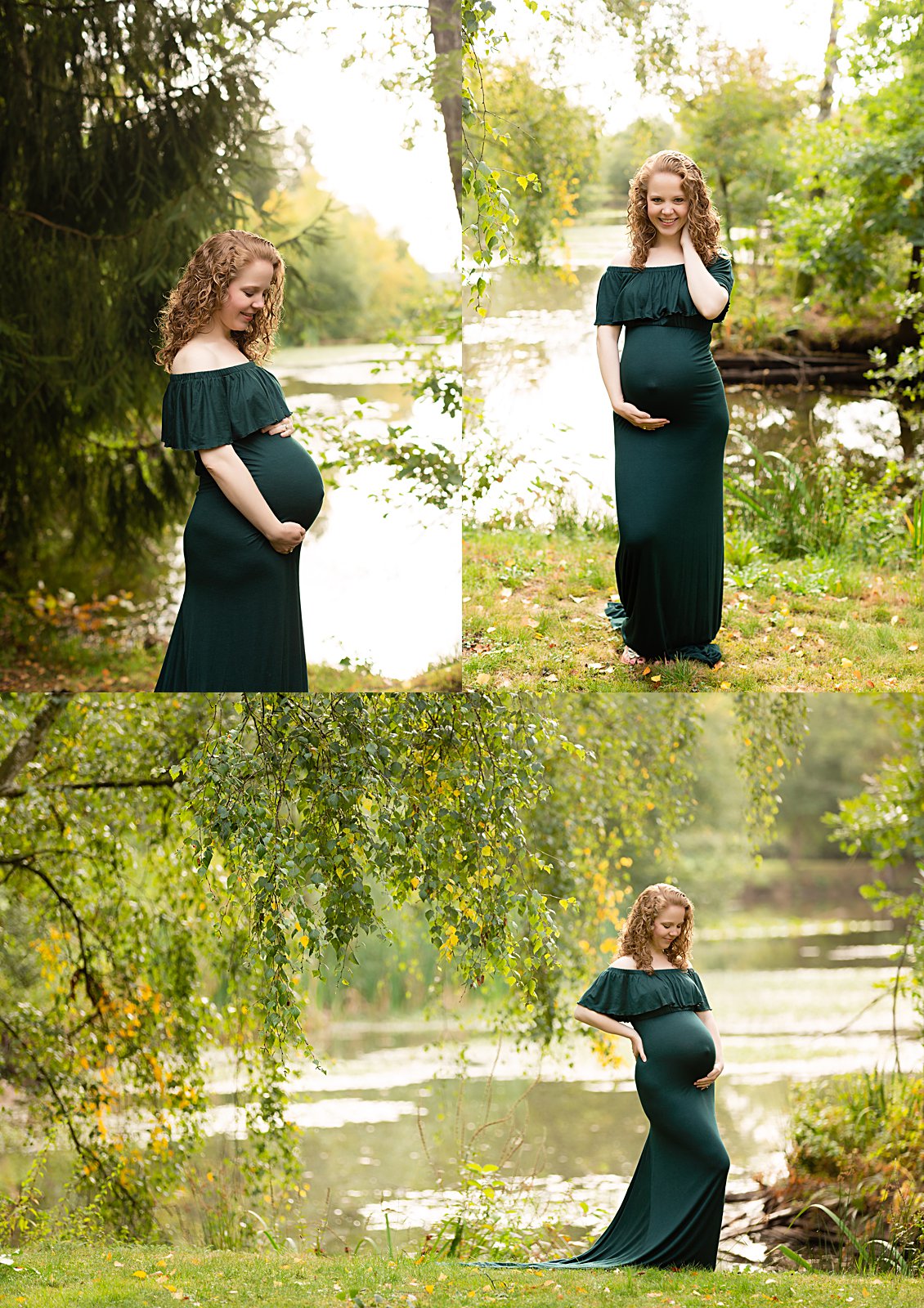 Green Maternity Gown
